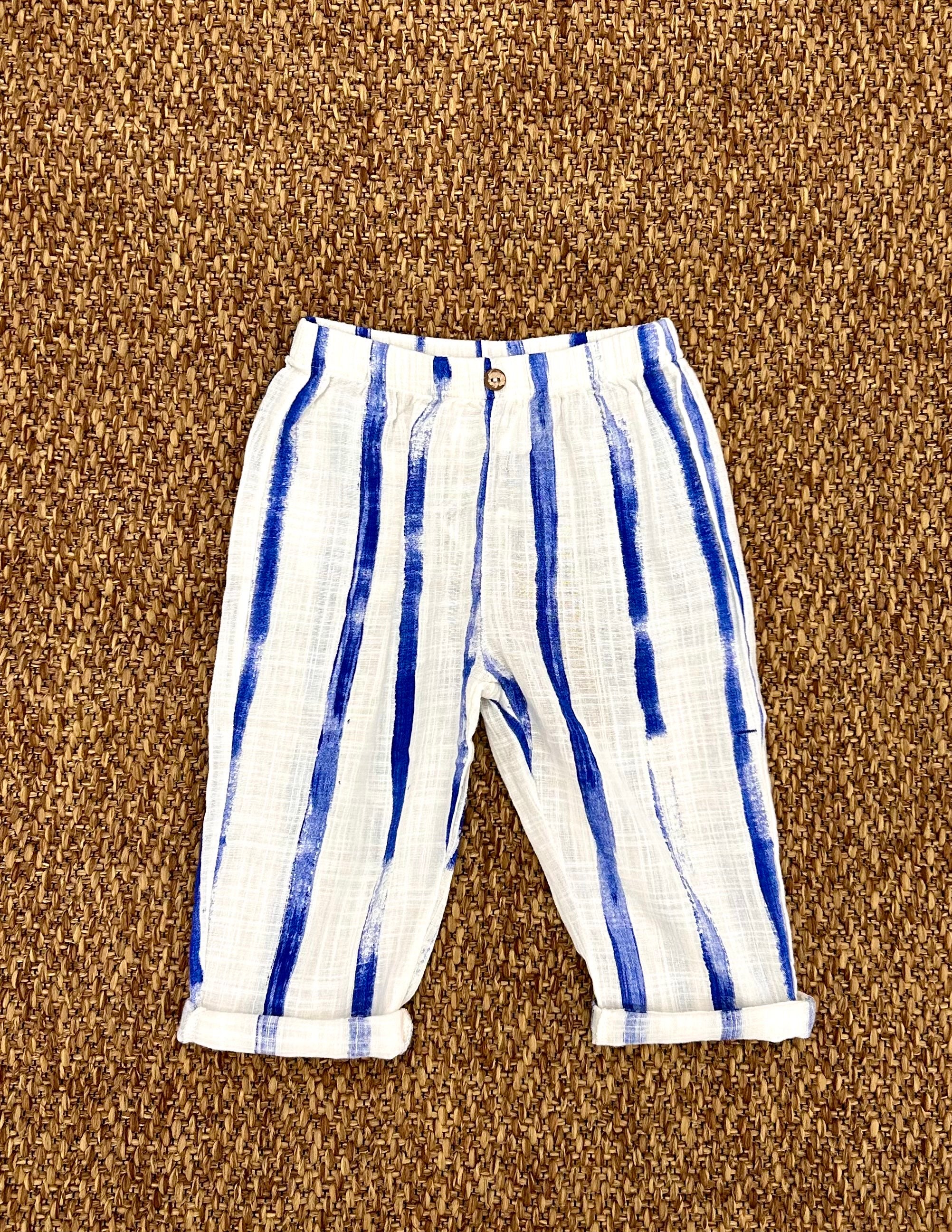 Pantalone bambino con stampa a righe Play Up