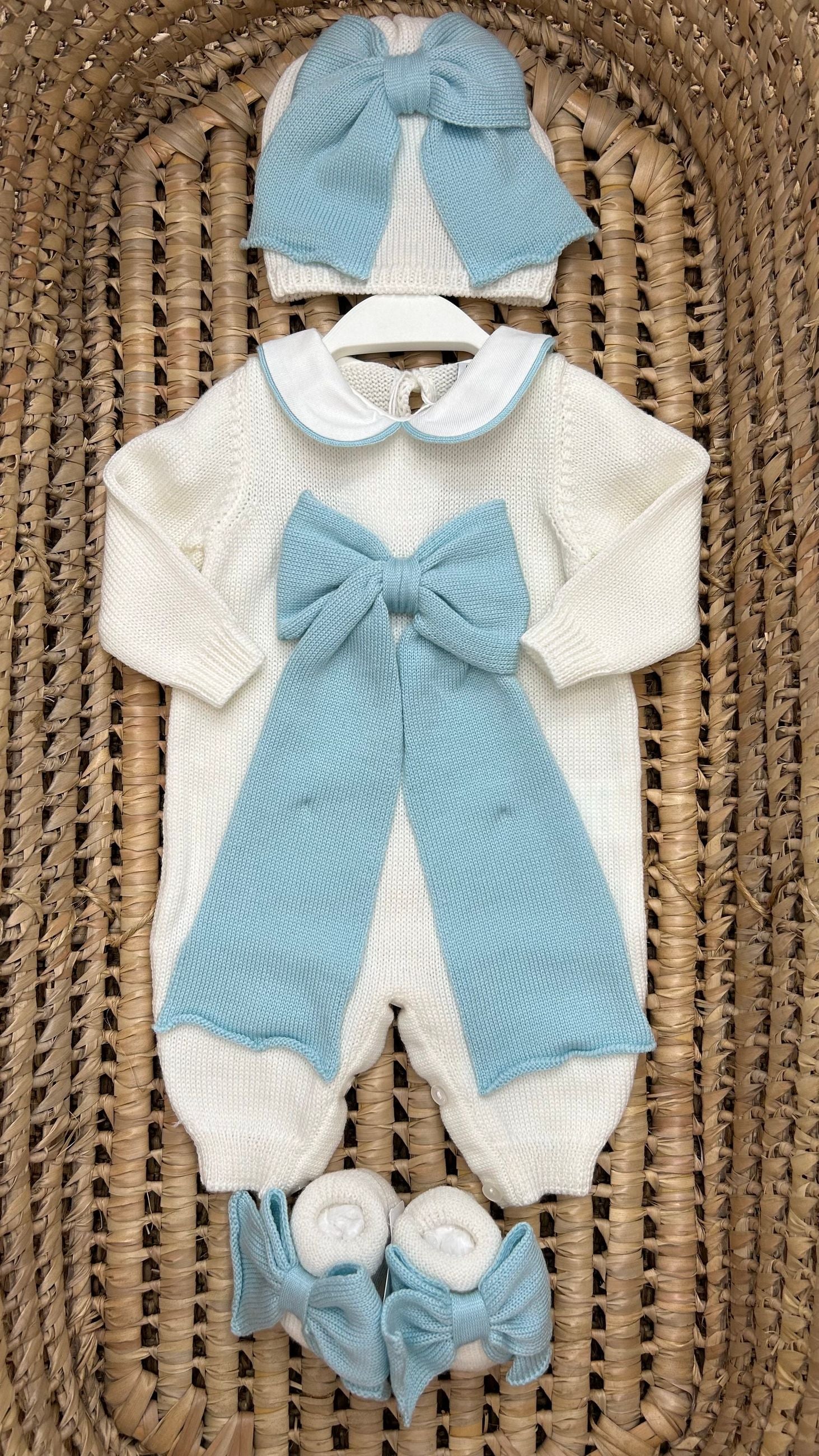 Set nascita neonata con fiocco Bebè di Almy
