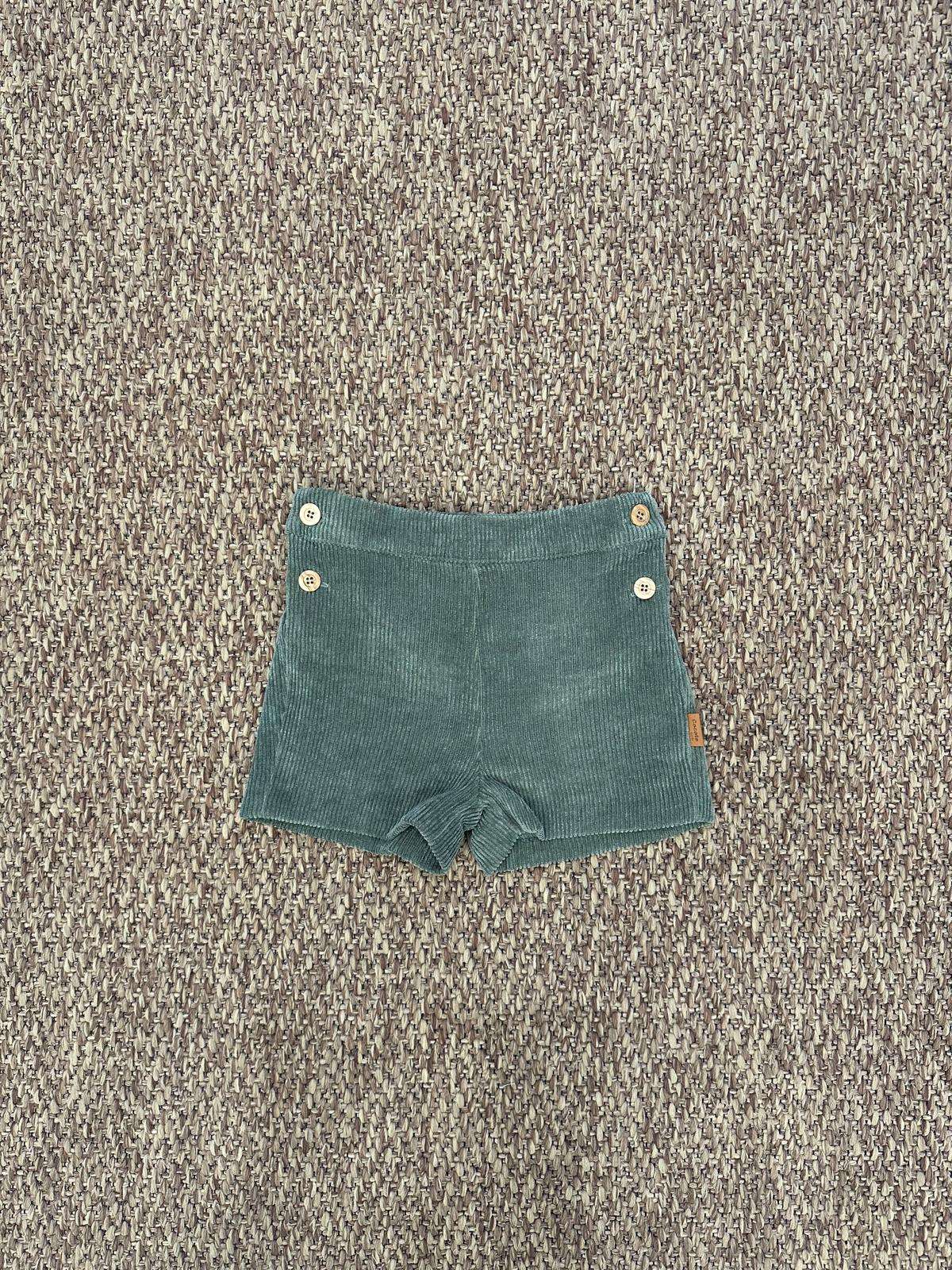 Shorts bambino in velluto con bottoncini Cocote