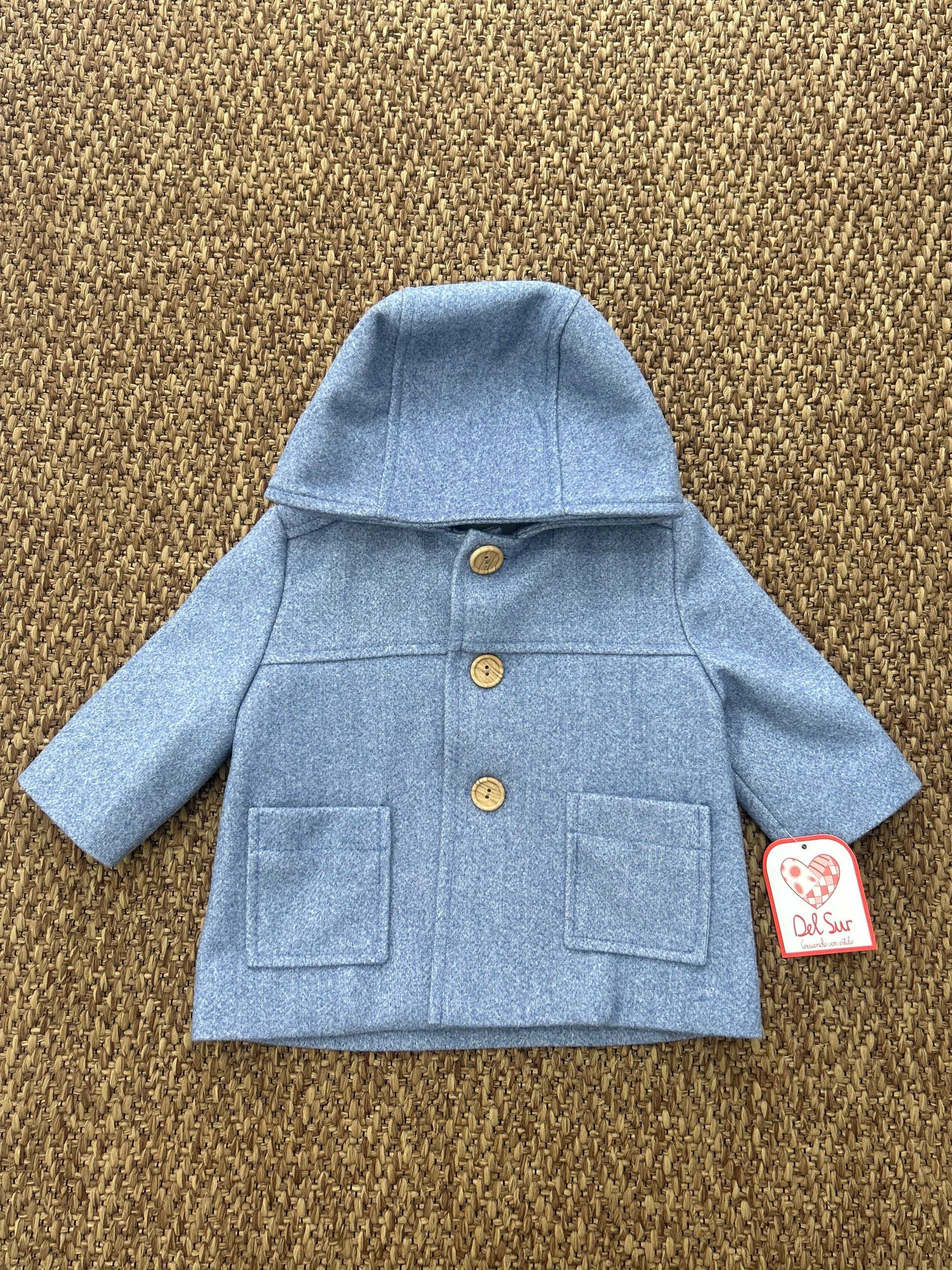 Cappotto bimbi con cappuccio Del Sur
