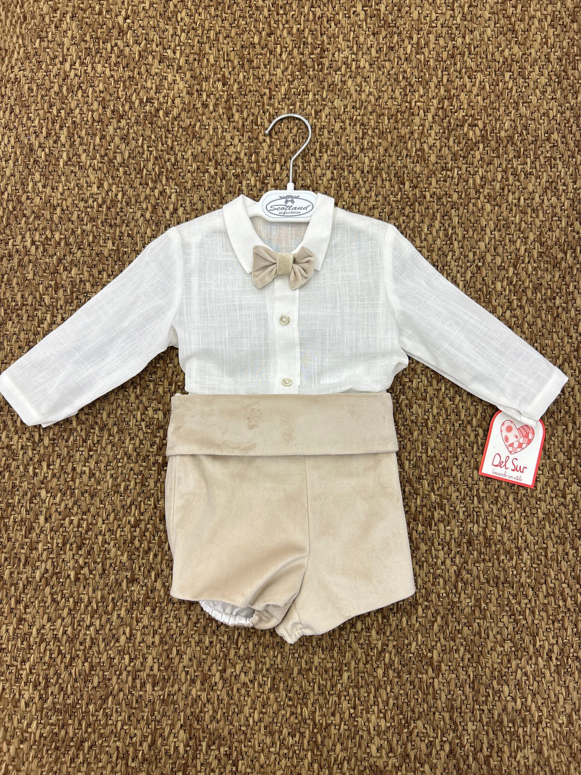 Completo bimbo con camicia in lino Del Sur