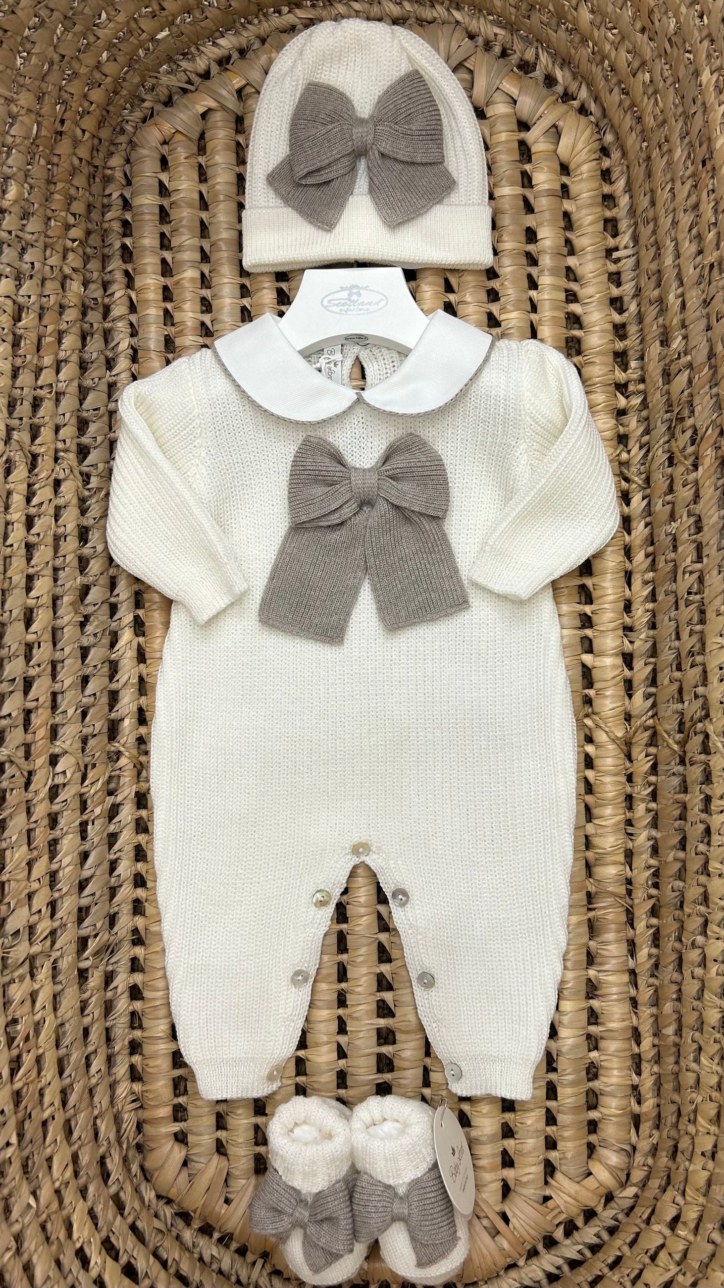 Set nascita neonata con fiocco Baby Lord