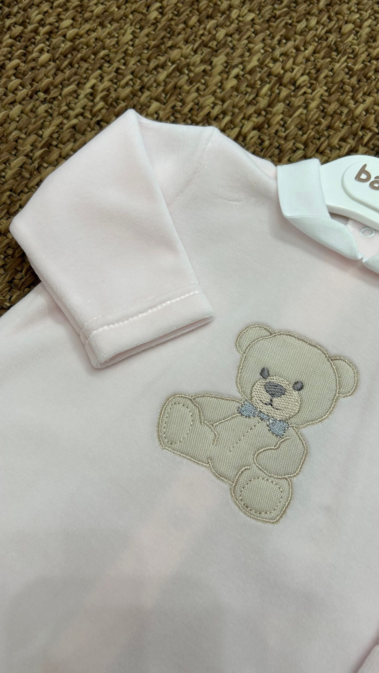 Tutina neonato in ciniglia orsetto Baby Gi