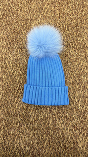 Cappello bimbi a costine pon pon Enfant Made in Italy