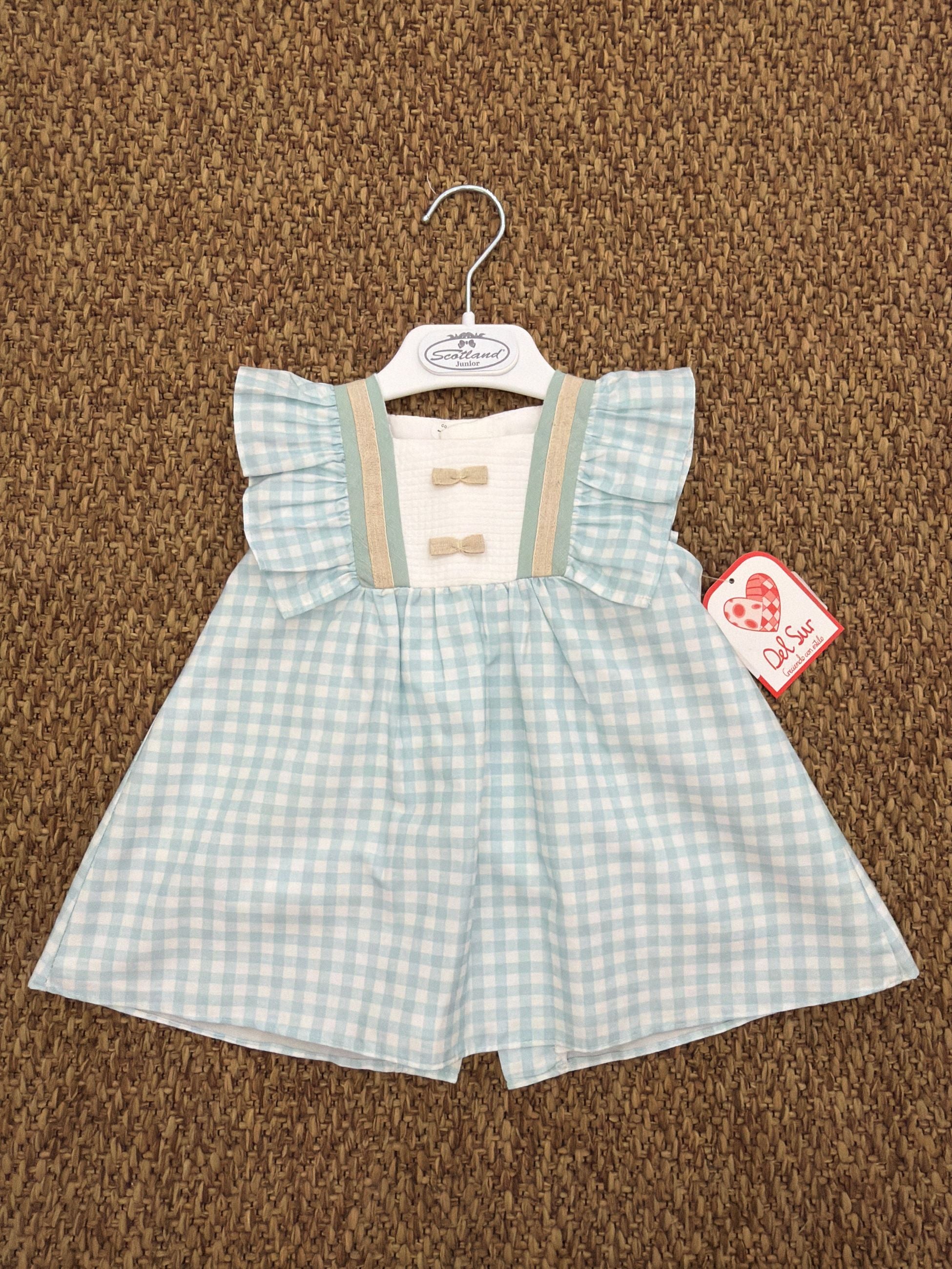 Abito bambina quadretti Del Sur