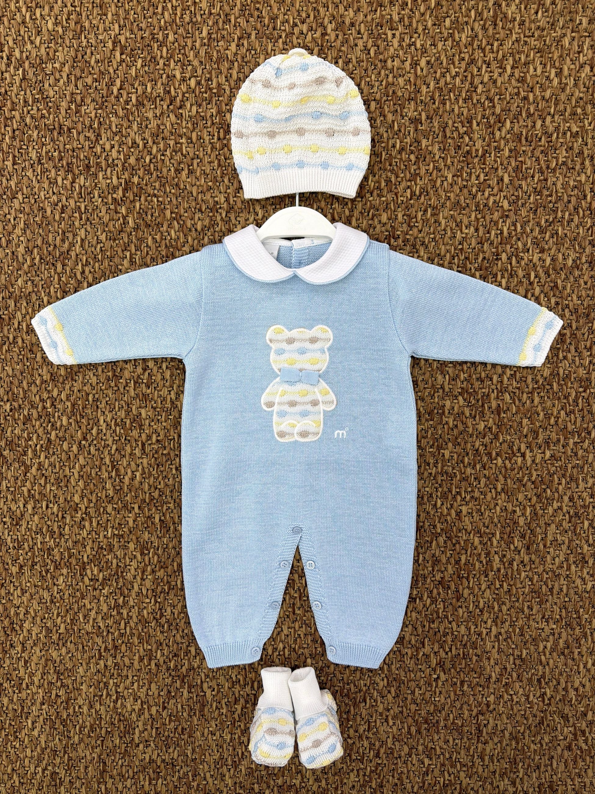 Tutina neonati con cappellino e scarpine orsacchiotto Marlù