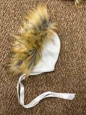 Cuffia neonati con pellicciotto Juliana