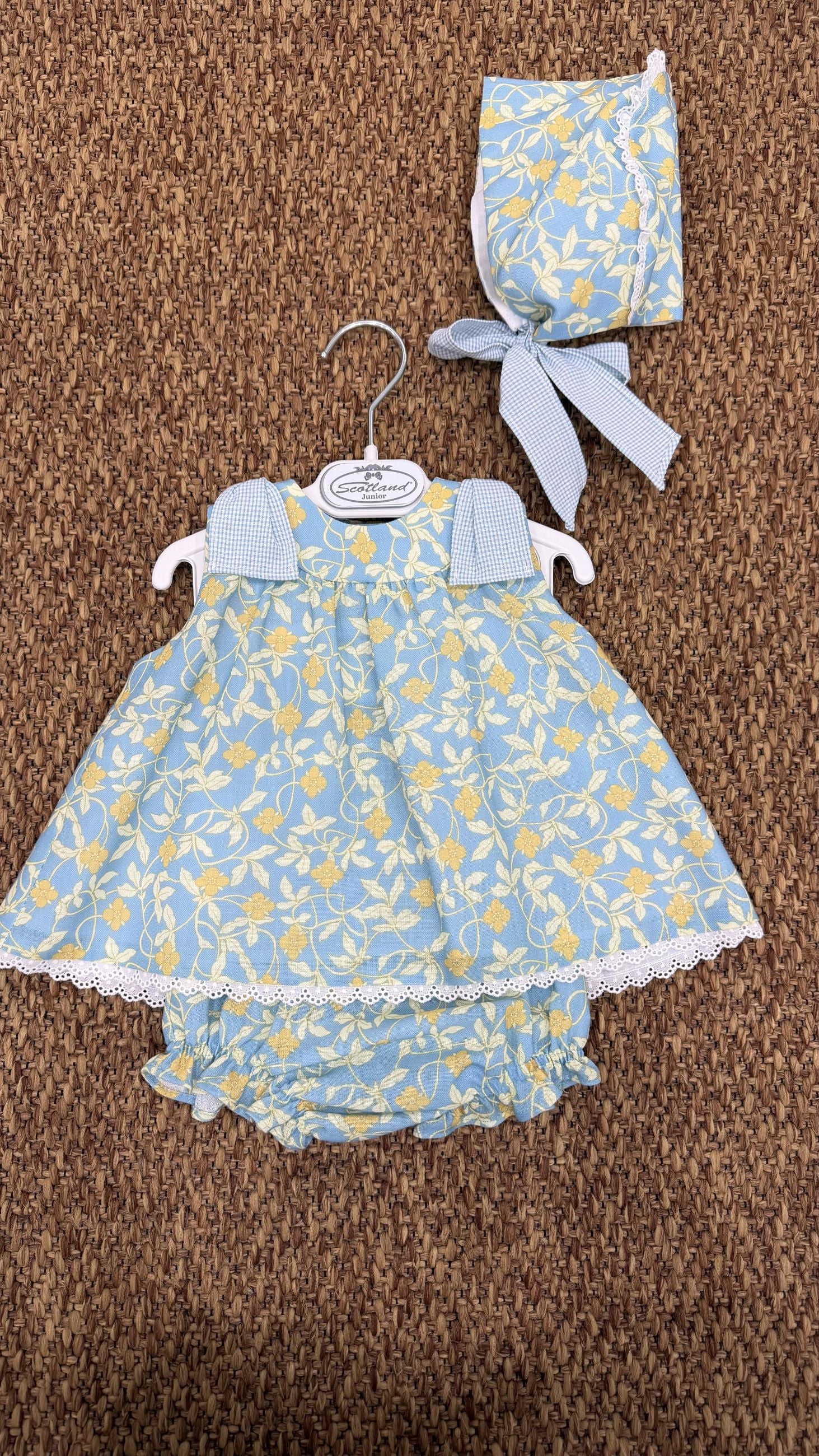 Completo bambina 3pz a fiori Yoedu