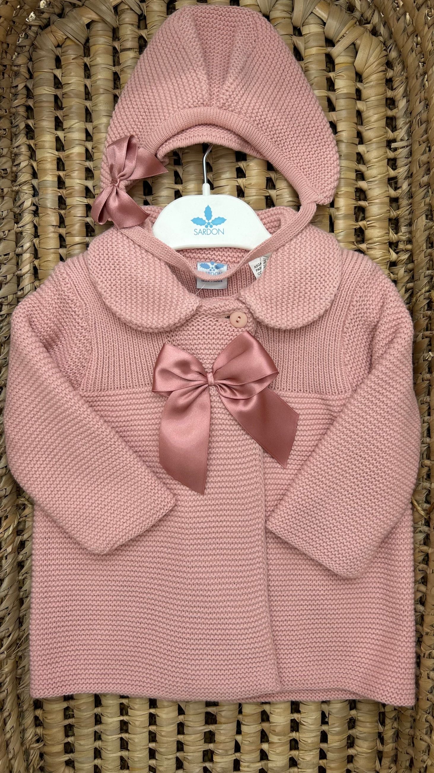 Cappottino bimba con cuffia Sardon