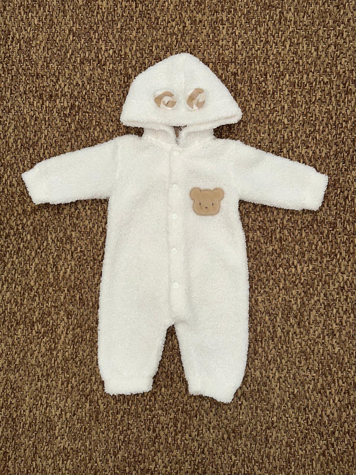Tutina neonati in teddy con orsacchiotto Teto&Tatta
