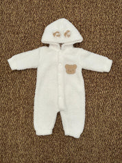 Tutina neonati in teddy con orsacchiotto Teto&Tatta