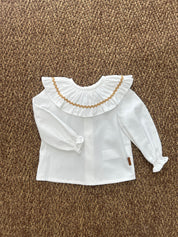 Camicia bimba con collo volant Cocote