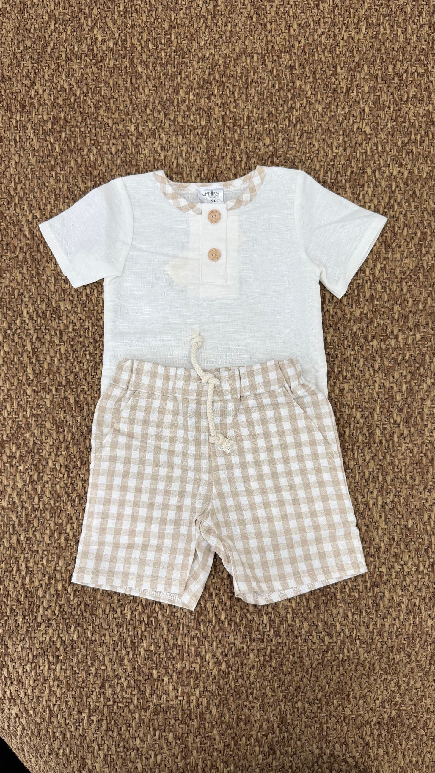 Completo bimbo 2pz quadretti Jamiks Kids Fashion