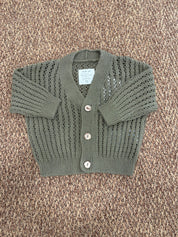 Giacchino bambina traforato in maglia Play Up