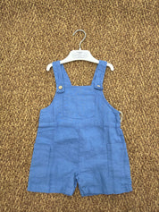 Salopette bambini in lino con tasca Play Up