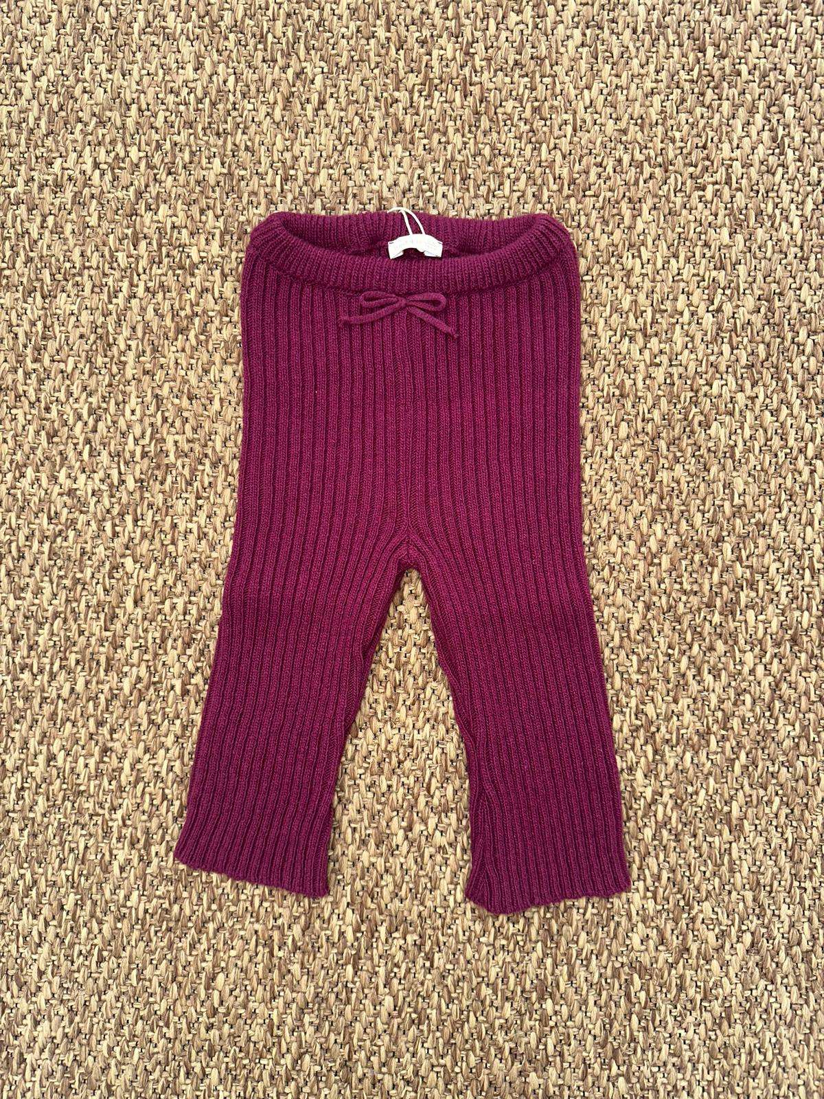 Pantalone bambina in lana a costine Wedoble