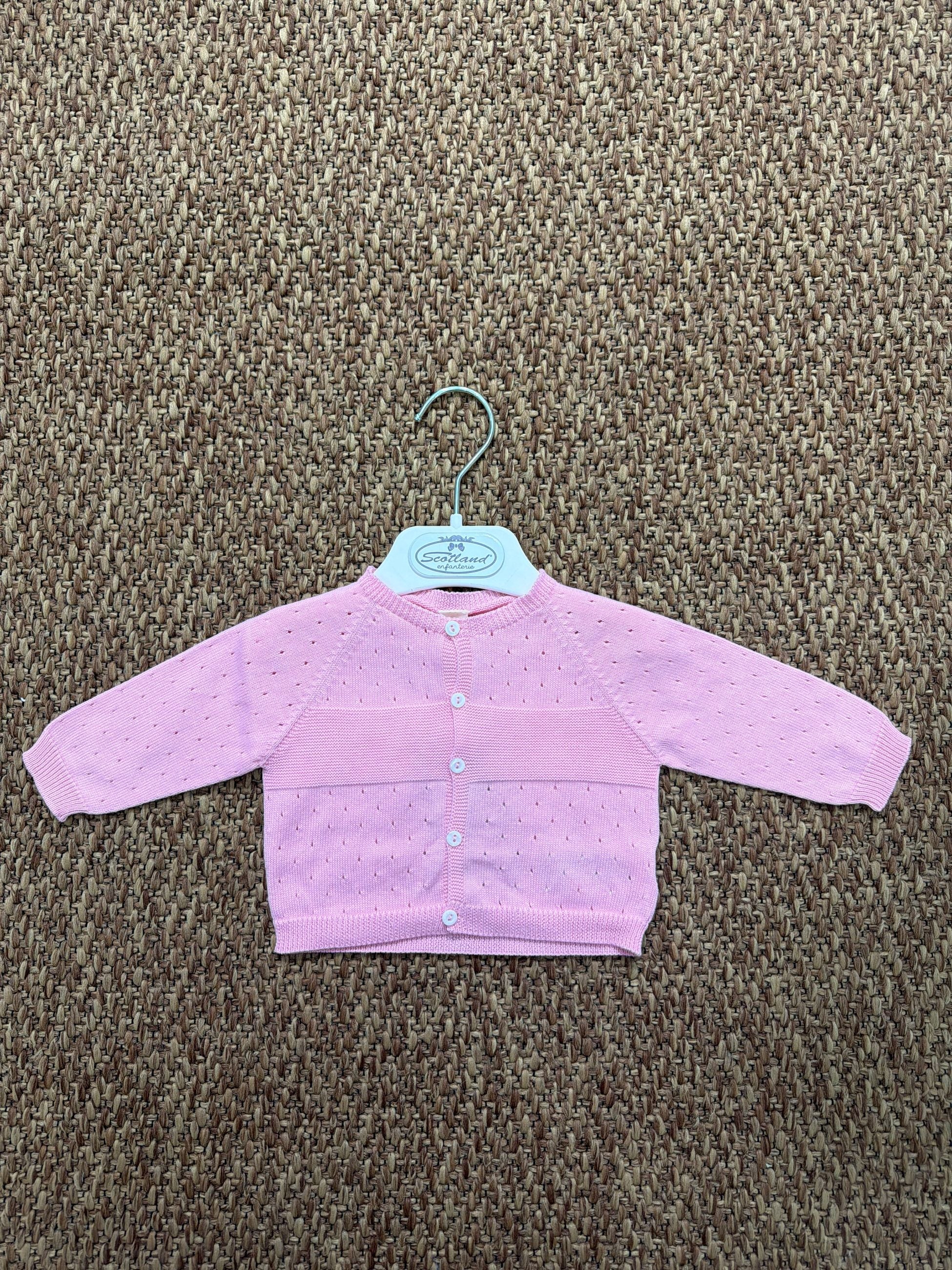 Giacchino bambina in filo di cotone Wedoble