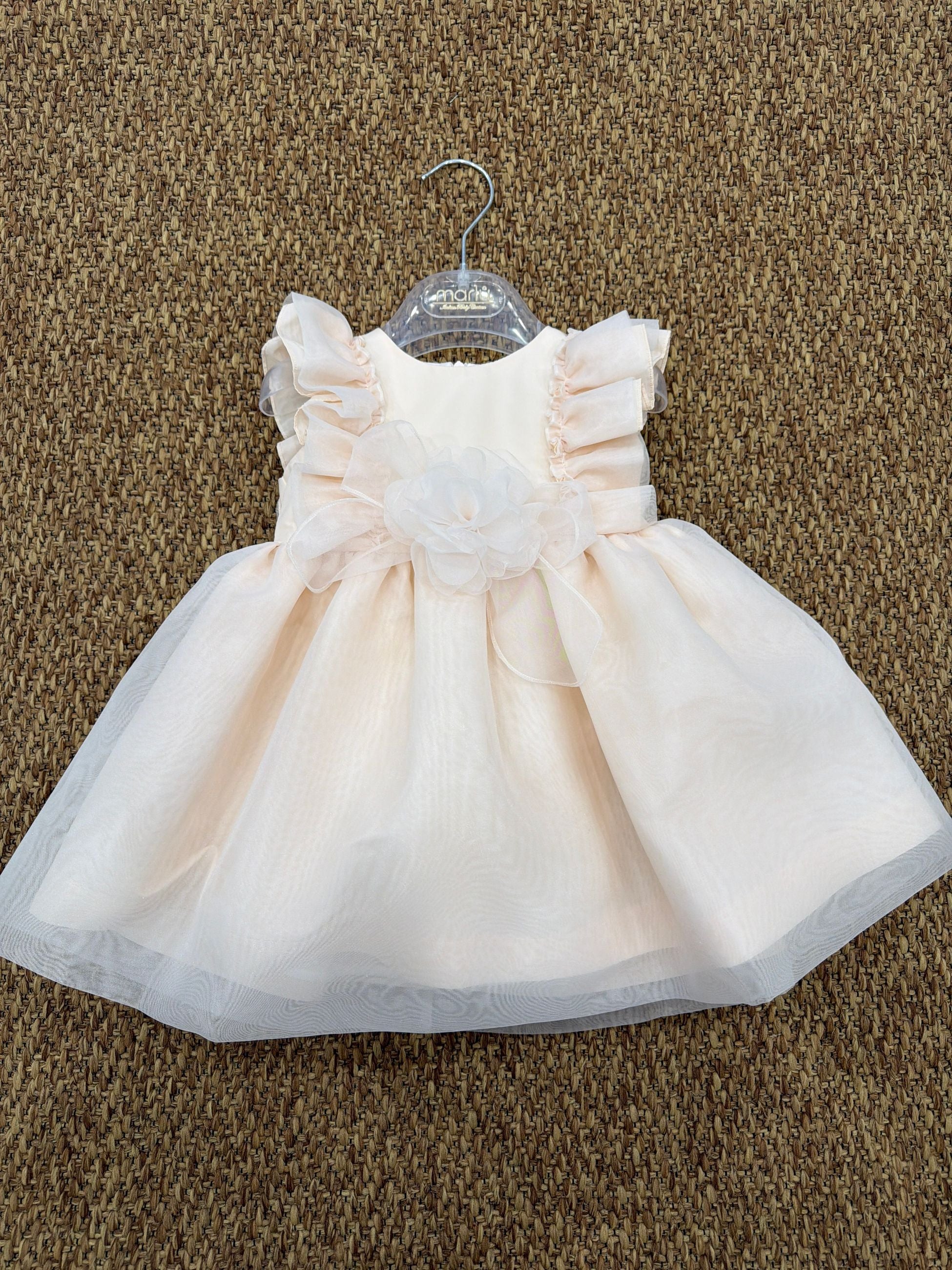 Abito bambina cerimonia con fiore Marlù