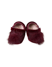 Ballerina neonata da culla in velluto con pon pon Indice