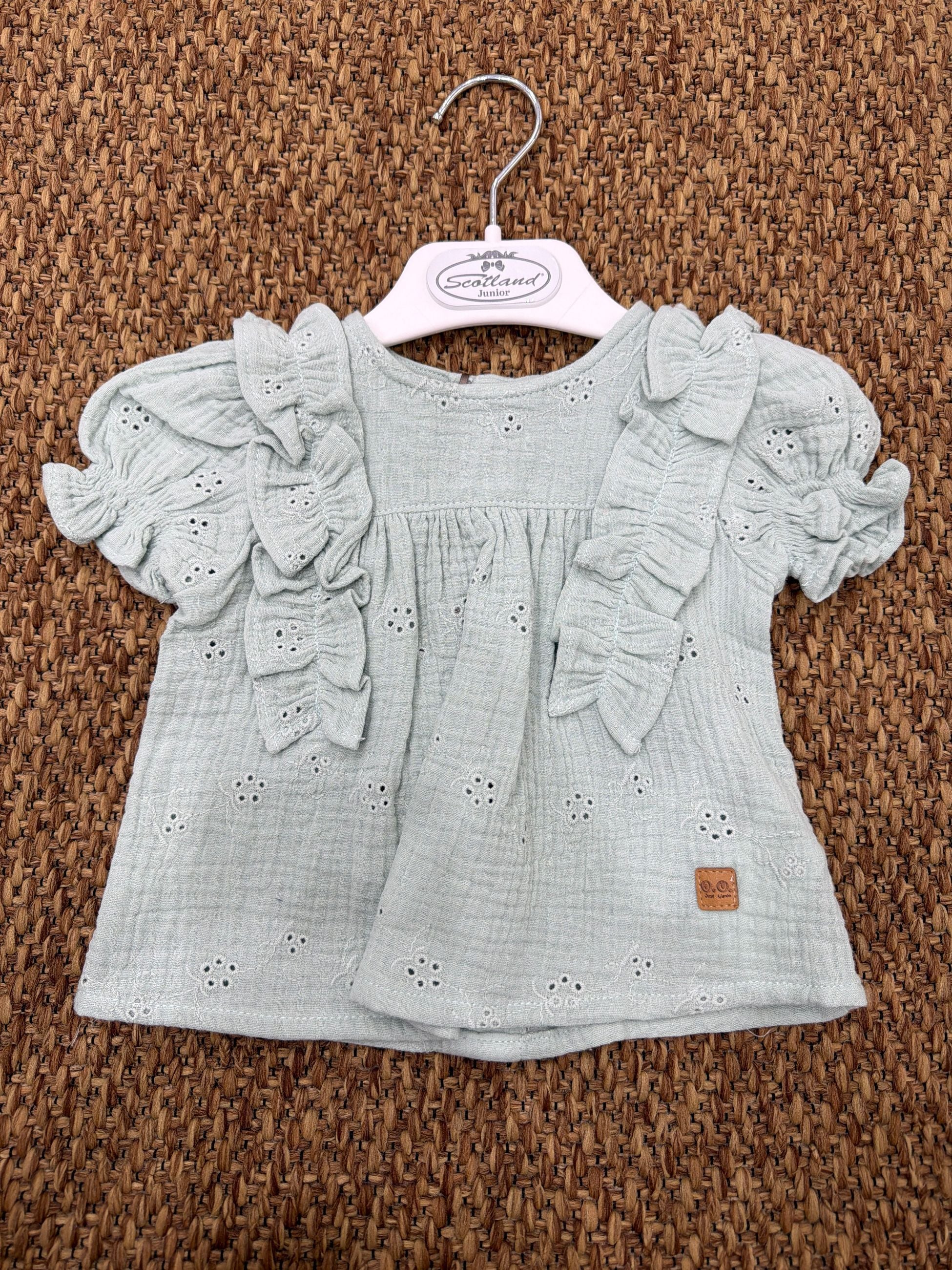 Blusa bambina con rouches Jose Varon