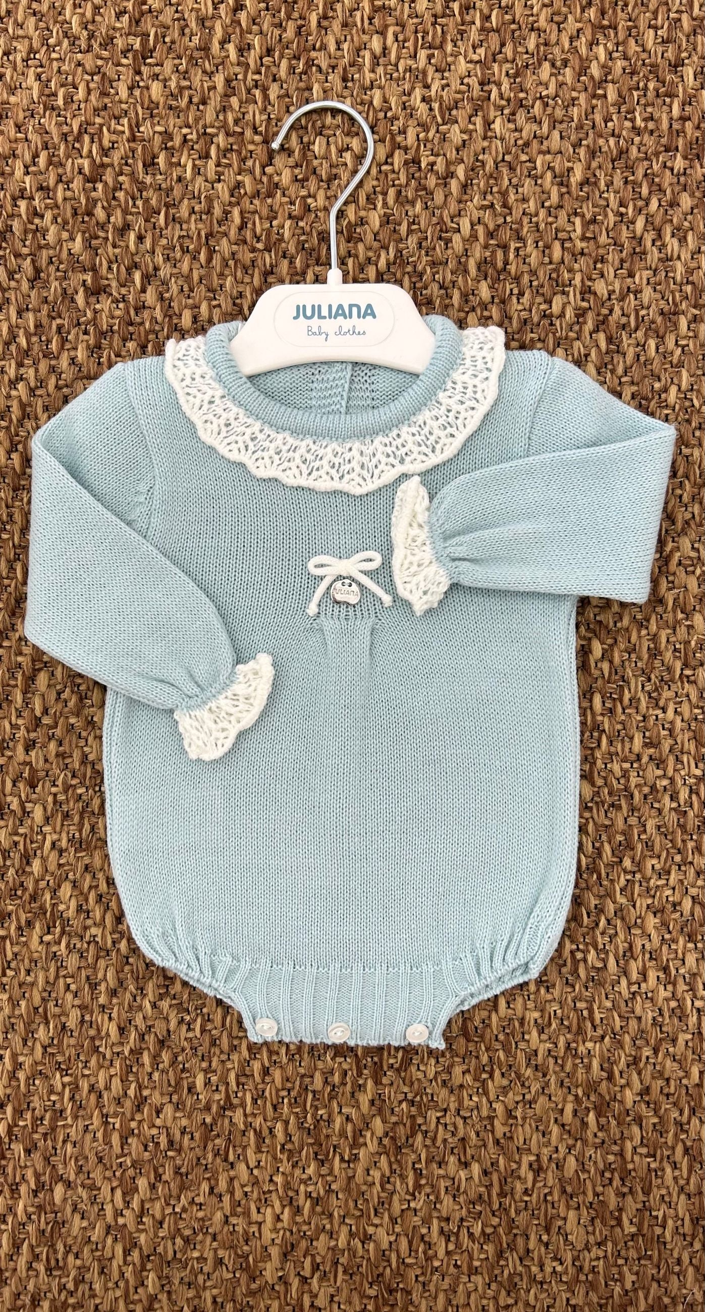 Pagliaccetto neonata merletto Juliana