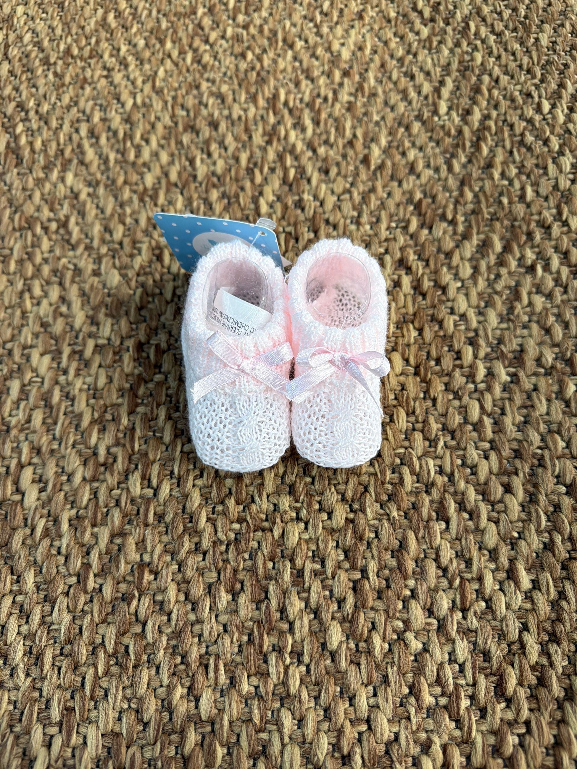 Babbucce neonata con fiocchetto Sardon