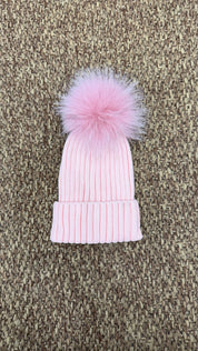 Cappello bimbi a costine pon pon Enfant Made in Italy