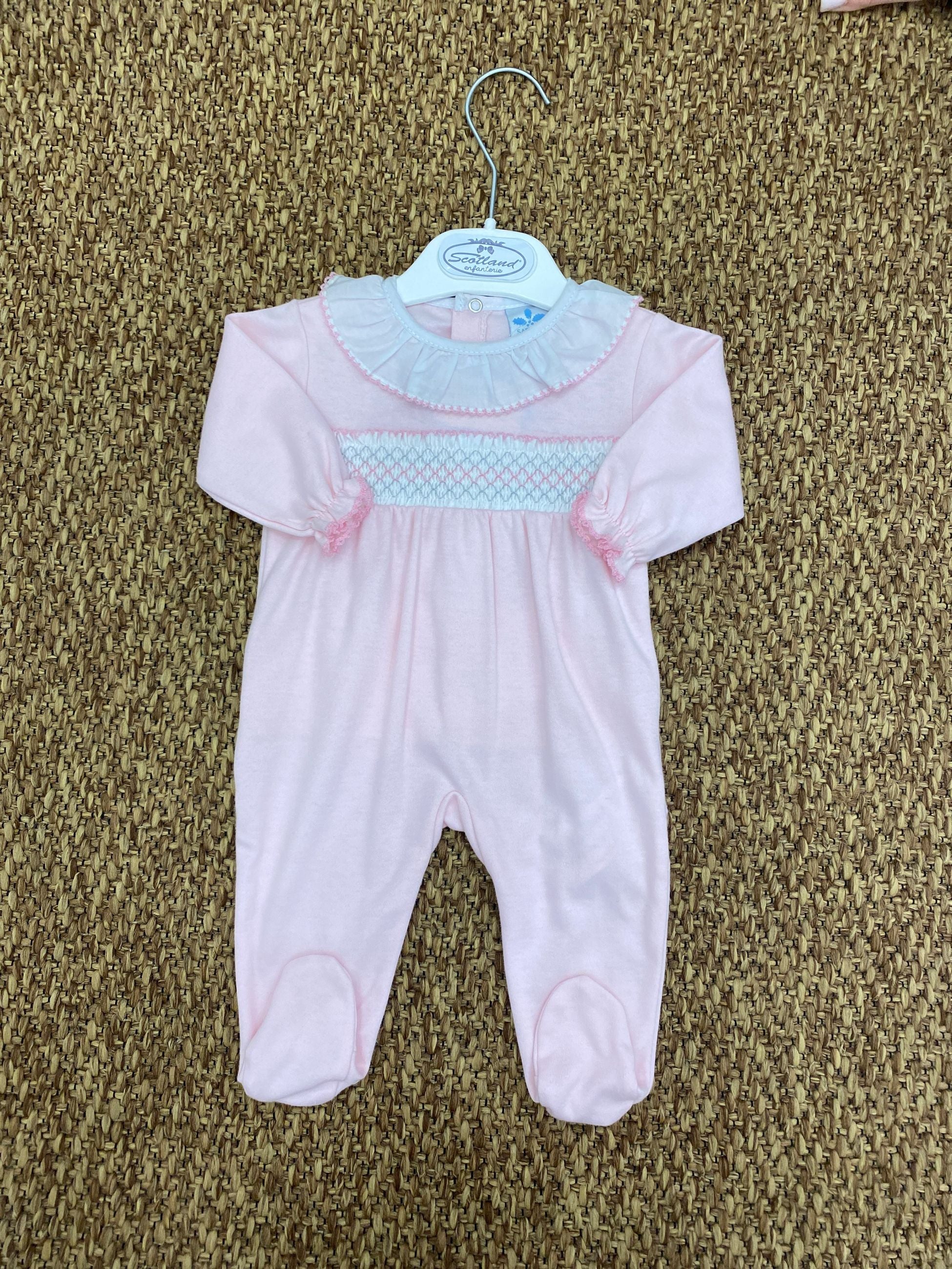 Tutina neonata punto smock Sardon