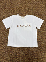 T-shirt bambino con scritta Zhoe & Tobiah