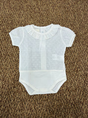 Body neonata velato collo rouches Calamaro