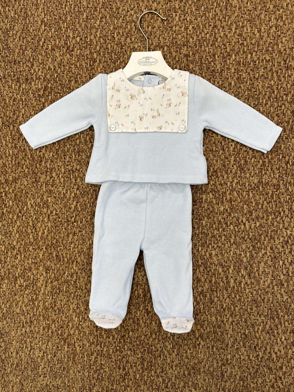 Completo neonati con collo a fantasia Babidu