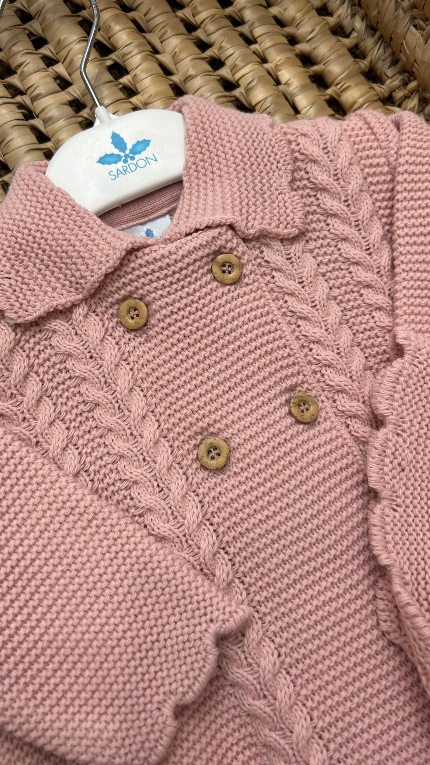 Cappottino bimba doppio petto con cuffia Sardon