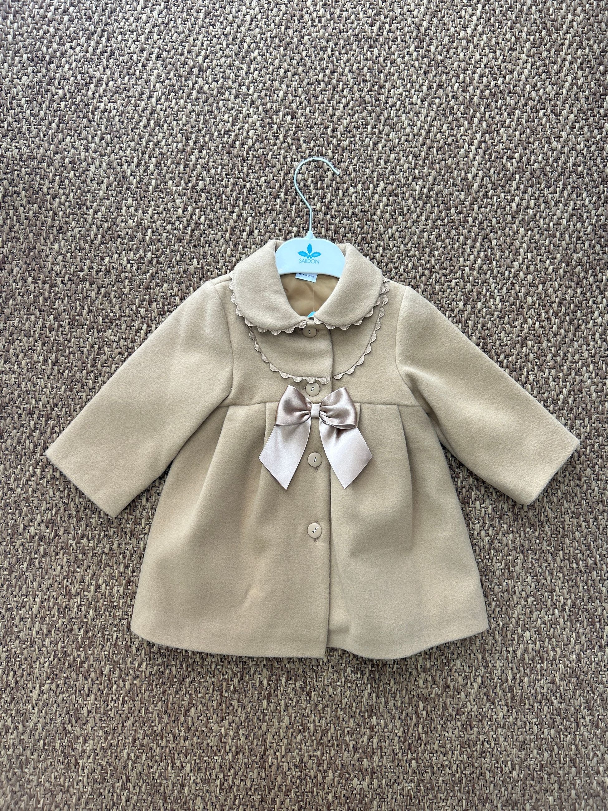 Cappotto bambina fiocchetto Sardon