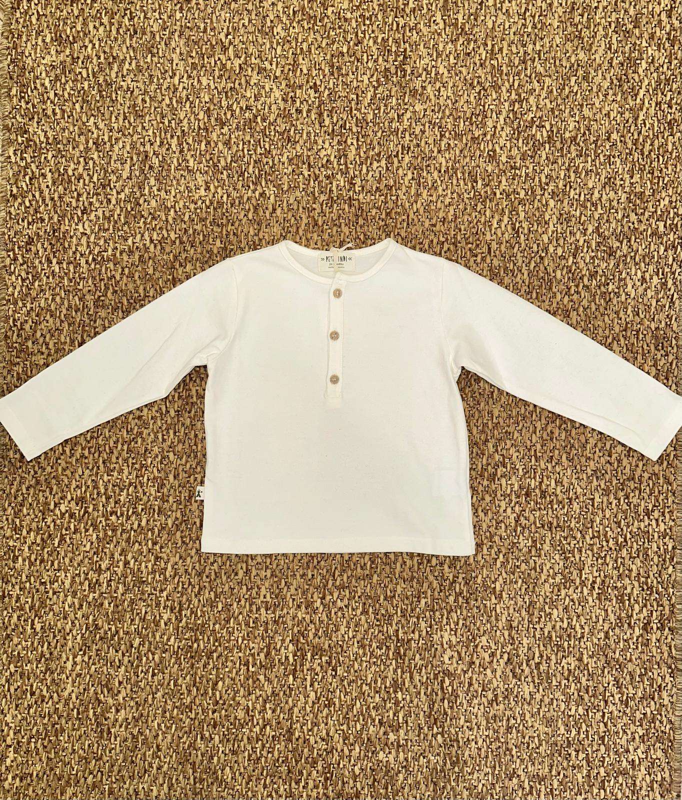 Maglia bambino con bottoncini Petit Indi