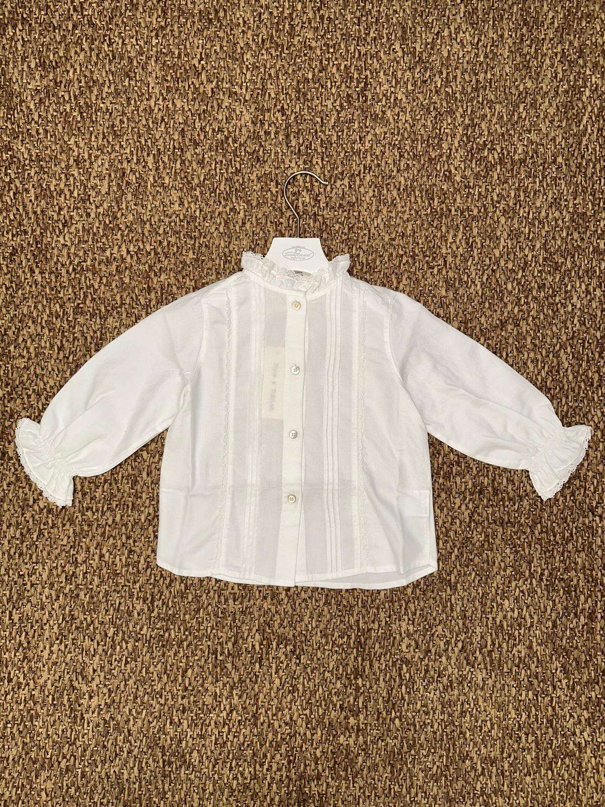 Camicia bambina con maniche rouches Zhoe & Tobiah
