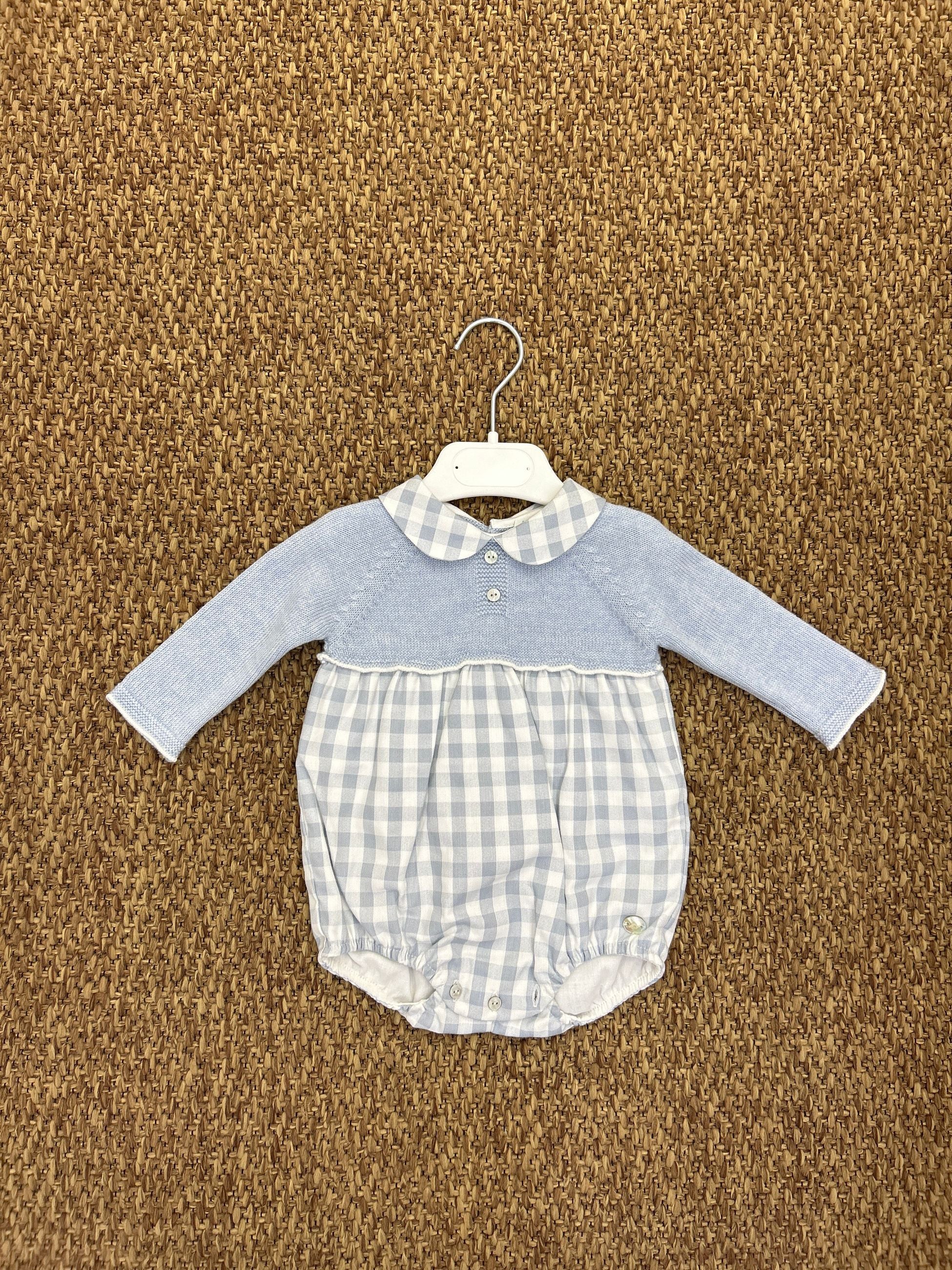 Pagliaccetto neonato quadretti Martin Aranda