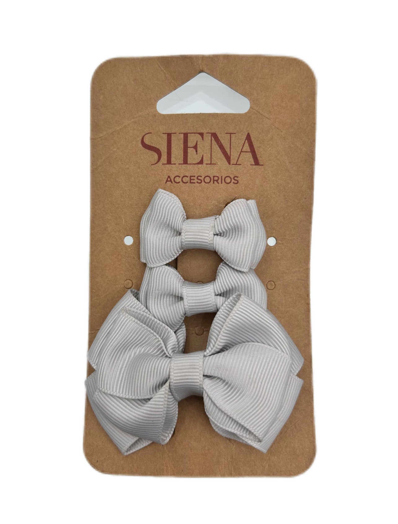 Set mollette bimba con fiocco tre grandezze Siena