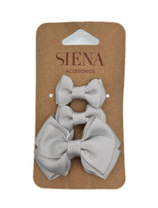 Set mollette bimba con fiocco tre grandezze Siena
