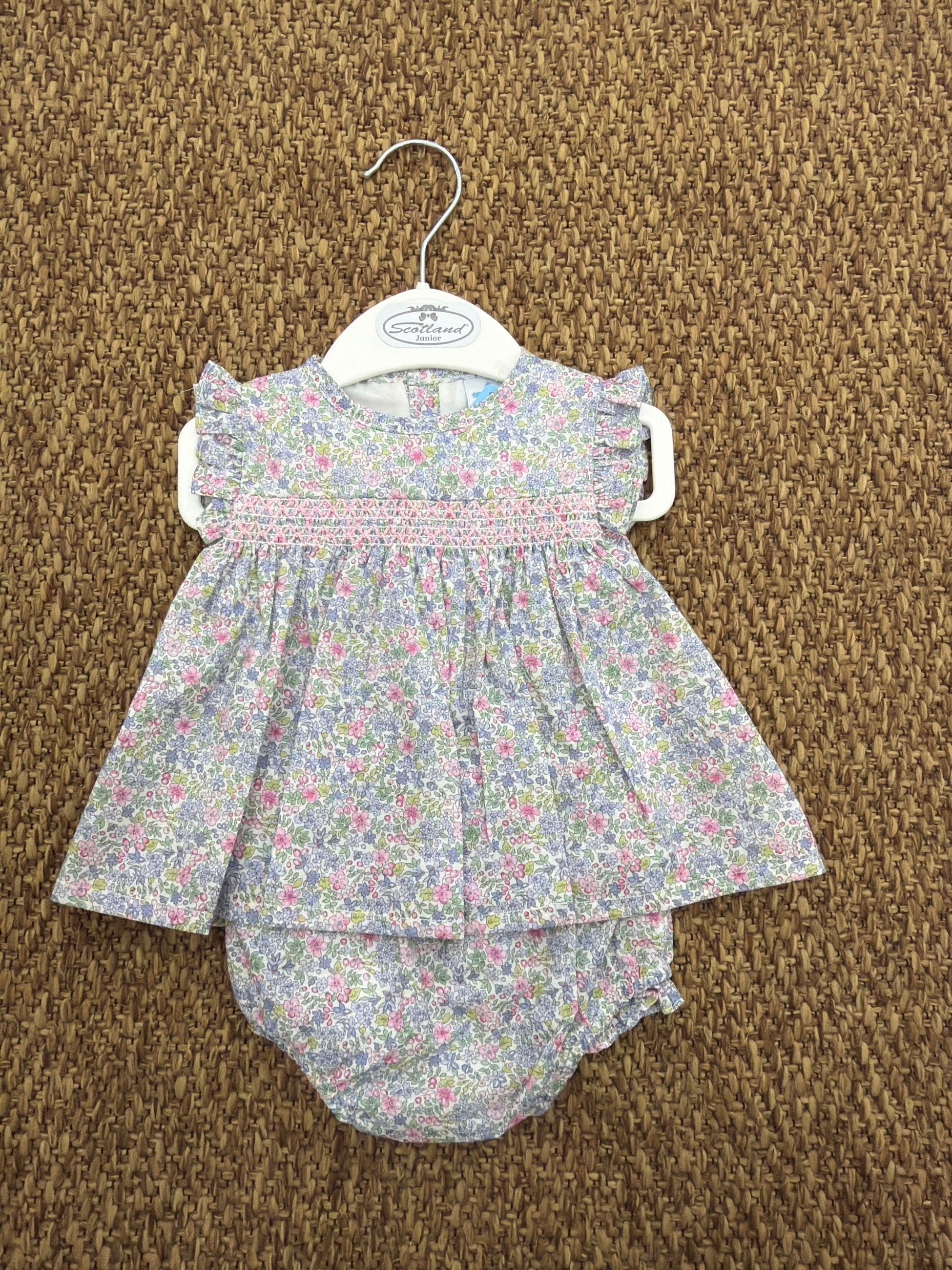 Completo bambina 2pz a fiori Sardon