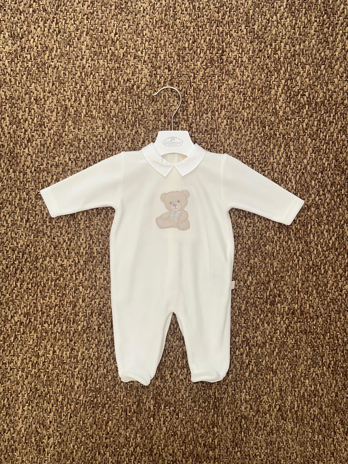 Tutina neonato in ciniglia orsetto Baby Gi