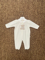 Tutina neonato in ciniglia orsetto Baby Gi