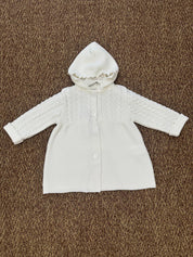 Cappotto bimba trecce con cappuccio Marlù