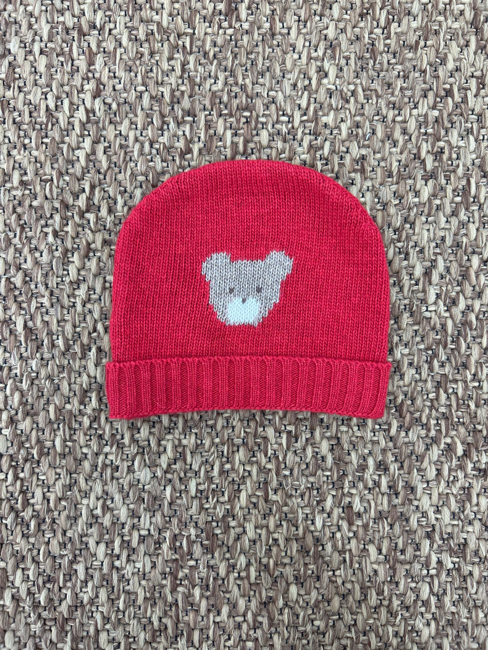 Cappellino lana bimbi orsacchiotto Jo Milano