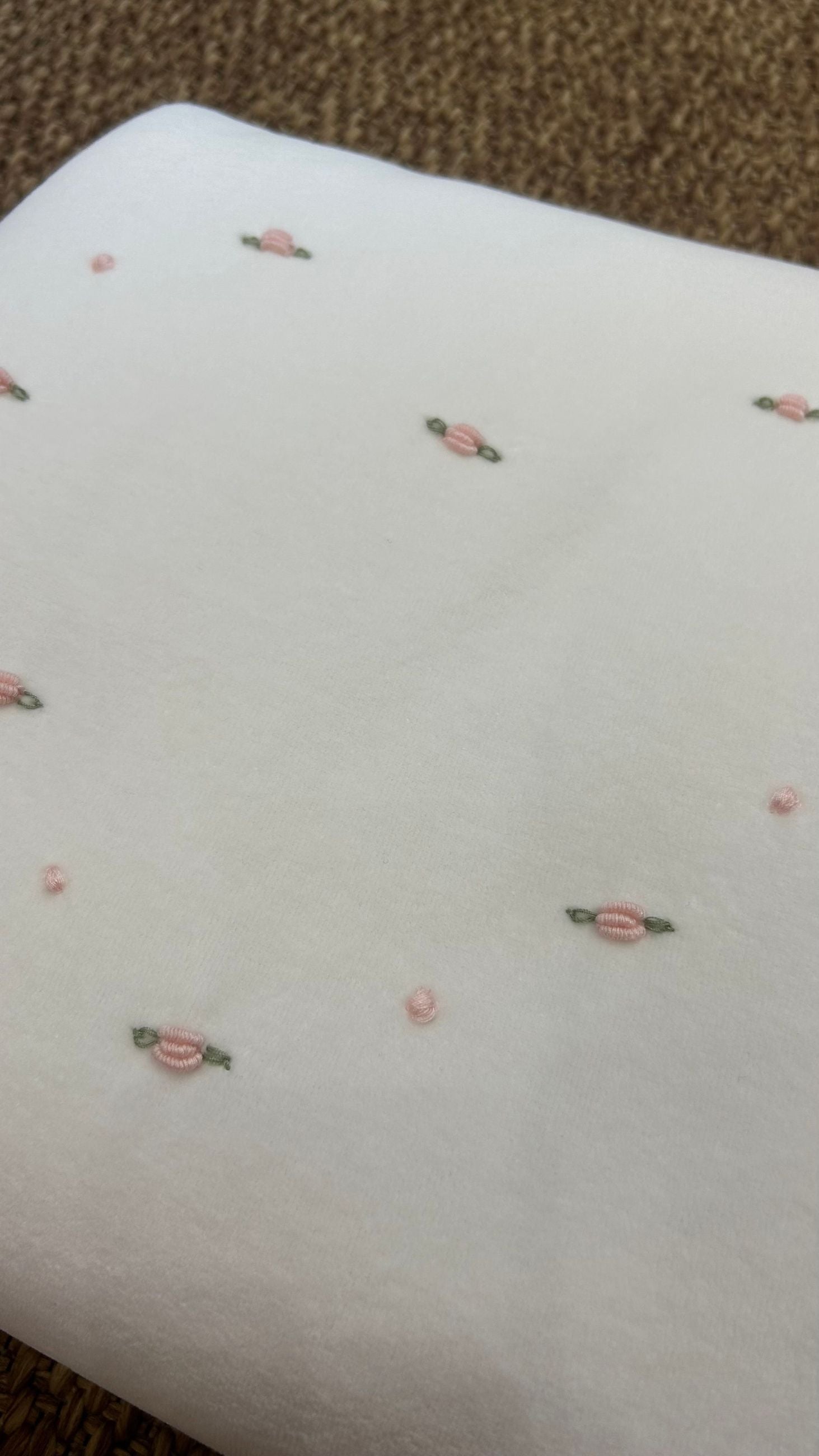 Copertina neonati con roselline Teto e Tatta