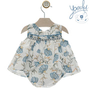 Completo bimba 2pz fantasia fiori Yoedu