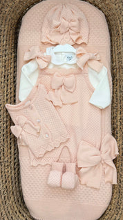 Set nascita neonata 3pz con cappellino e scarpine Pappa e Latte
