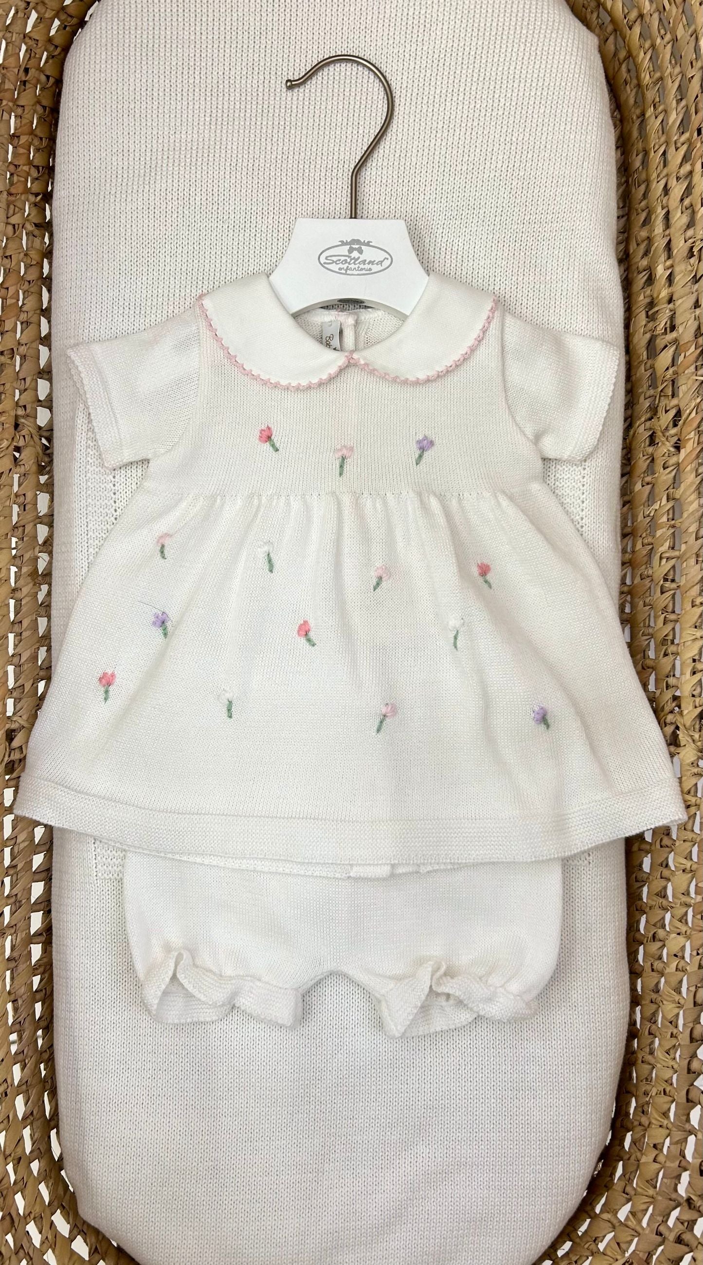 Completo neonata 2pz tulipani Baby Lord