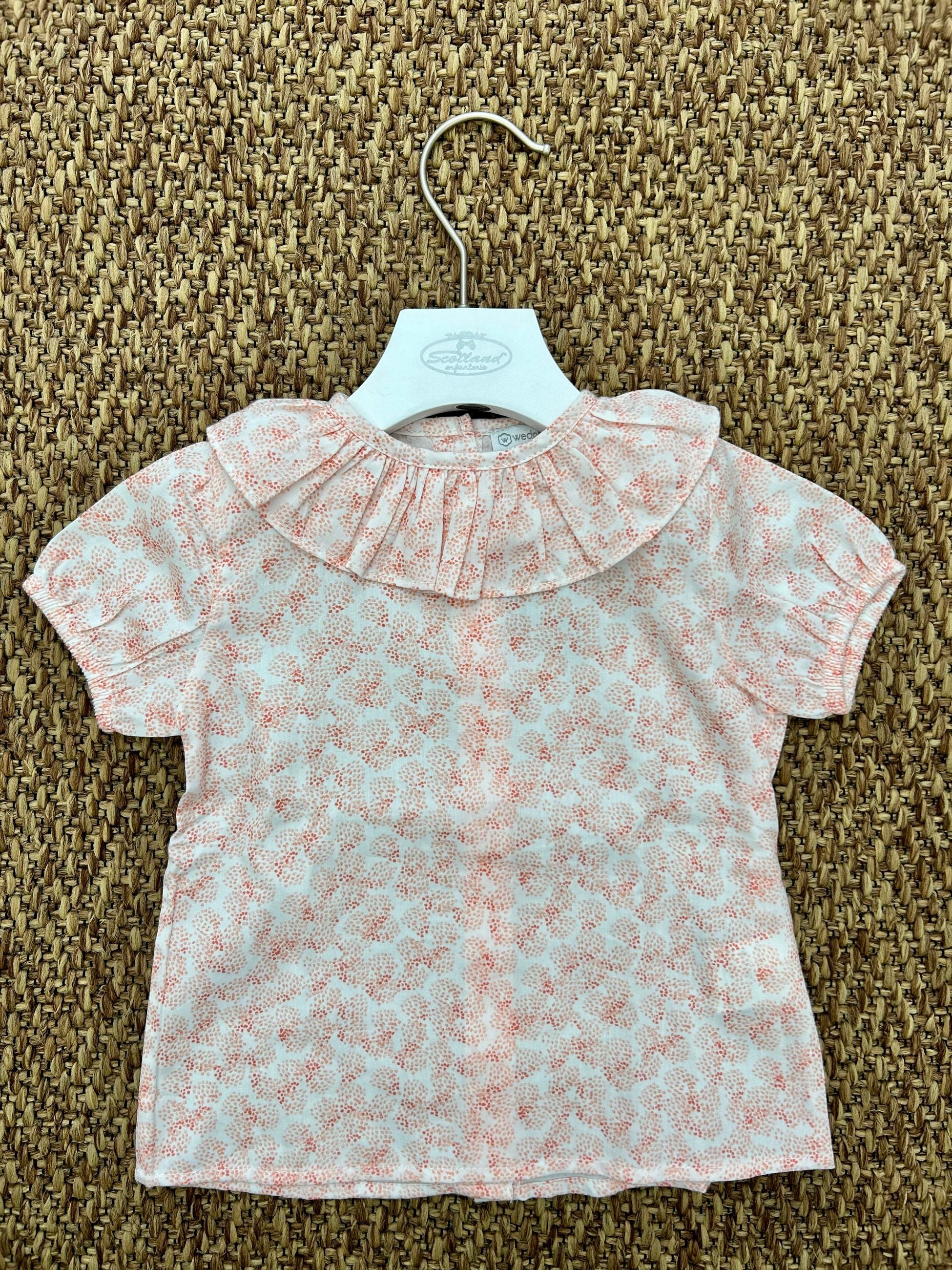 Blusa bimba collo volant Wedoble