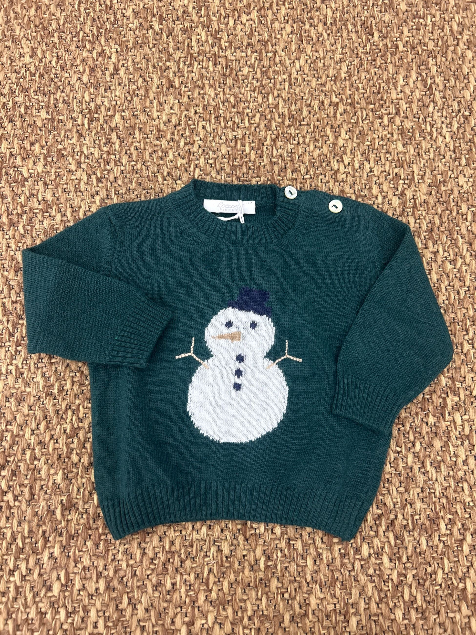 Maglioncino bimbi pupazzo di neve Cocodè