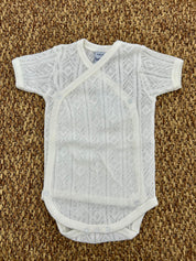 Body neonata in cotone traforato Babidu